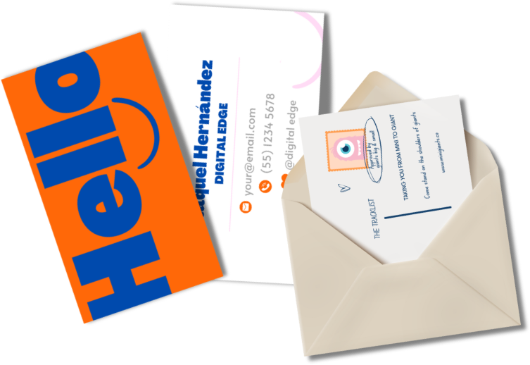 Digital Edge printed stationery and cards with Hello card